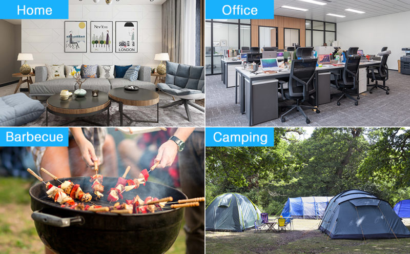 Lampe anti-moustiques portable USB, 3000V, avec batterie 1200mAh, 3 couches – Image 4