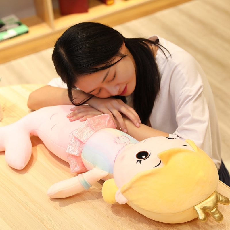 Peluche géante de sirène, confortable et douce, partenaire de sommeil, de 30 à 110 cm – Image 6