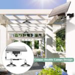 Kit de lampes solaire d'intérieur ou extérieur, autonome et étanche, avec télécommande – Image 4