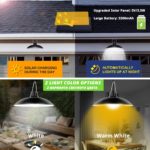 Kit de lampes solaire d'intérieur ou extérieur, autonome et étanche, avec télécommande – Image 3