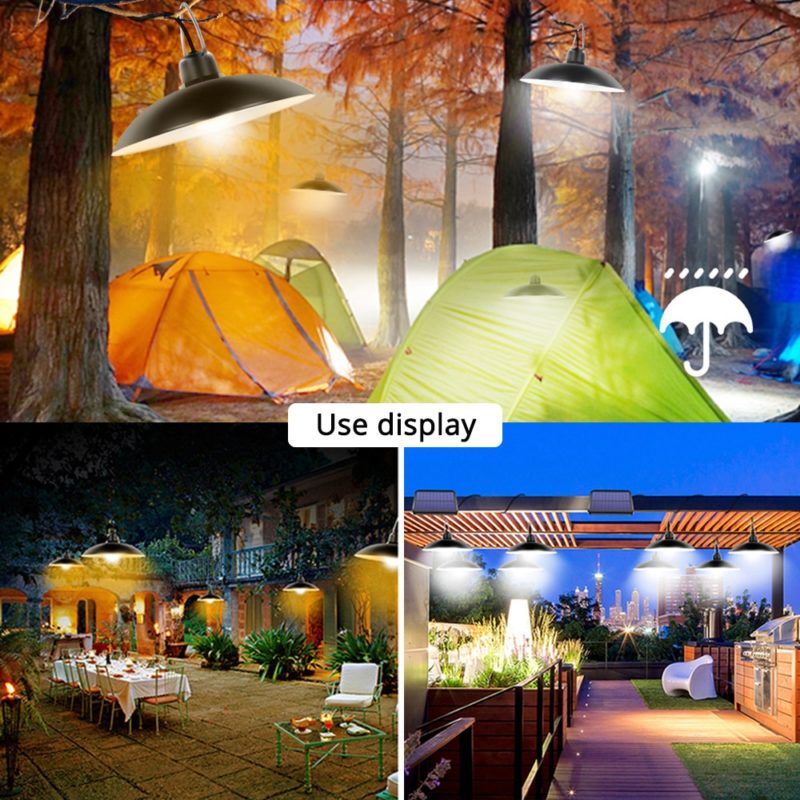 Kit de lampes solaire d'intérieur ou extérieur, autonome et étanche, avec télécommande – Image 2