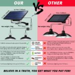 Kit de lampes solaire d'intérieur ou extérieur, autonome et étanche, avec télécommande – Image 6