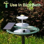 Ensemble de fontaine solaire 2.5W à 3 niveaux, adapté au bain d’oiseaux – Image 3