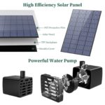 Ensemble de fontaine solaire 7.5W à 3 niveaux, adapté au bain d’oiseaux, pour jardin – Image 5