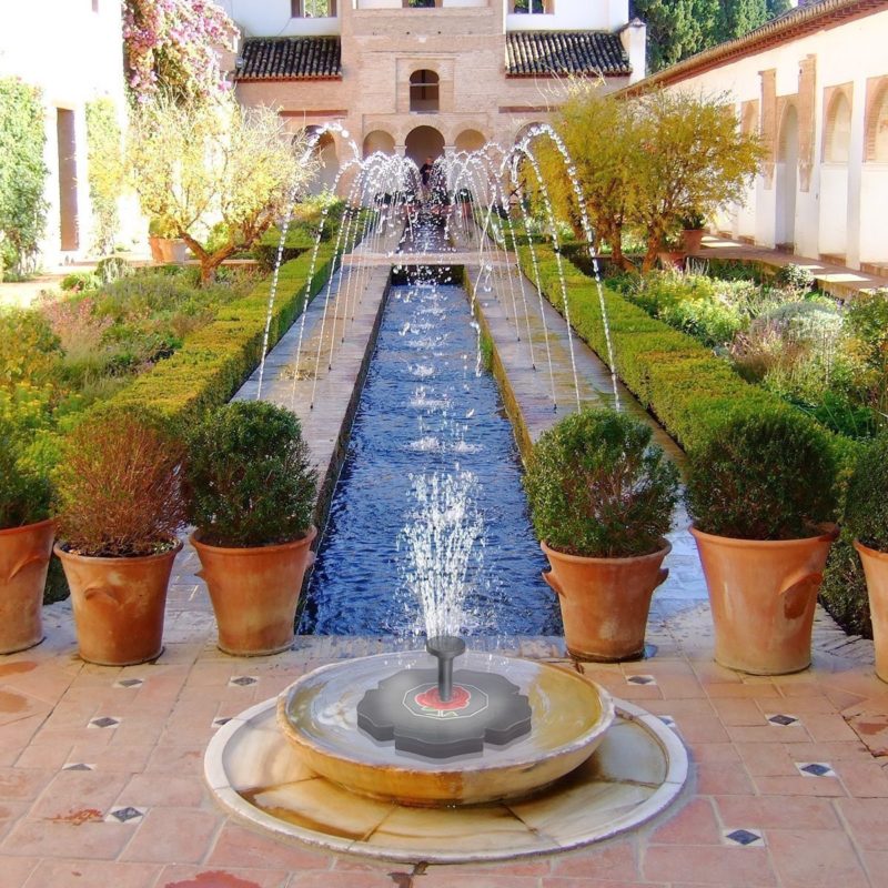 Fontaine solaire à circulation d'eau 7V, pour étang, piscine, décoration, bain d'oiseaux – Image 5