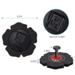 Fontaine solaire à circulation d'eau 7V, pour étang, piscine, décoration, bain d'oiseaux – Image 3