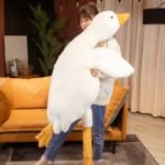 Peluche géante d'oie, confortable et douce, grand oreiller apaisant, de 50 à 160 cm – Image 2