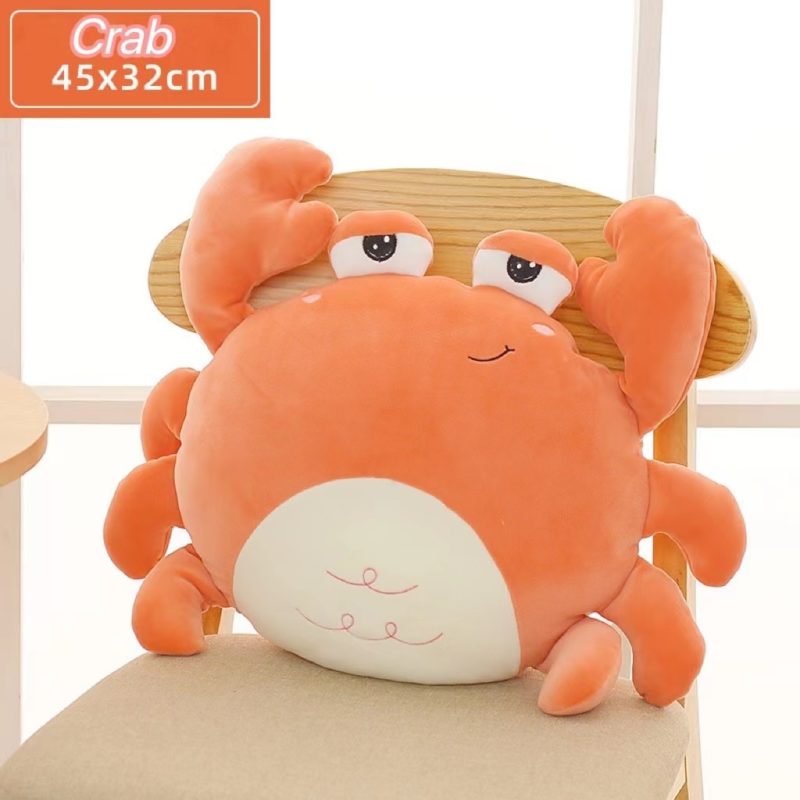 Peluche d'animaux mignons Kawaii, Crabe, Baleine, Oie et Lion – Image 3