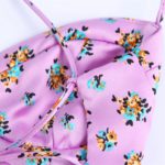 Robe mi-longue en soie et satin, imprimée, fente avant, dos ouvert – Image 5
