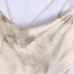Robe imprimée simple et sexy, drapée, longue écharpe croisée, teinture par nouage – Image 4