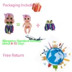 Mini poupée en vinyle, poupon pivotant de poche, 15 cm – Image 6