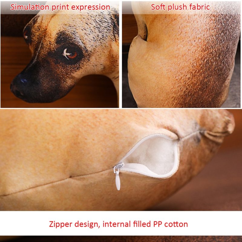 115672-qzbkiz.jpg Coussin 3D en forme de chien, rembourrage en coton, 50 cm – Image 9