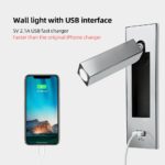 Applique murale rotative avec chargeur USB, design minimaliste, 4 couleurs – Image 10
