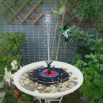 Fontaine solaire à circulation d'eau 7V, pour étang, piscine, décoration, bain d'oiseaux – Image 4