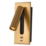 Applique murale LED avec chargeur USB, design moderne, 3W, 4 couleurs