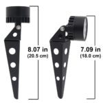 Kit de 2 projecteurs LED, énergie solaire, étanche, 6W – Image 3