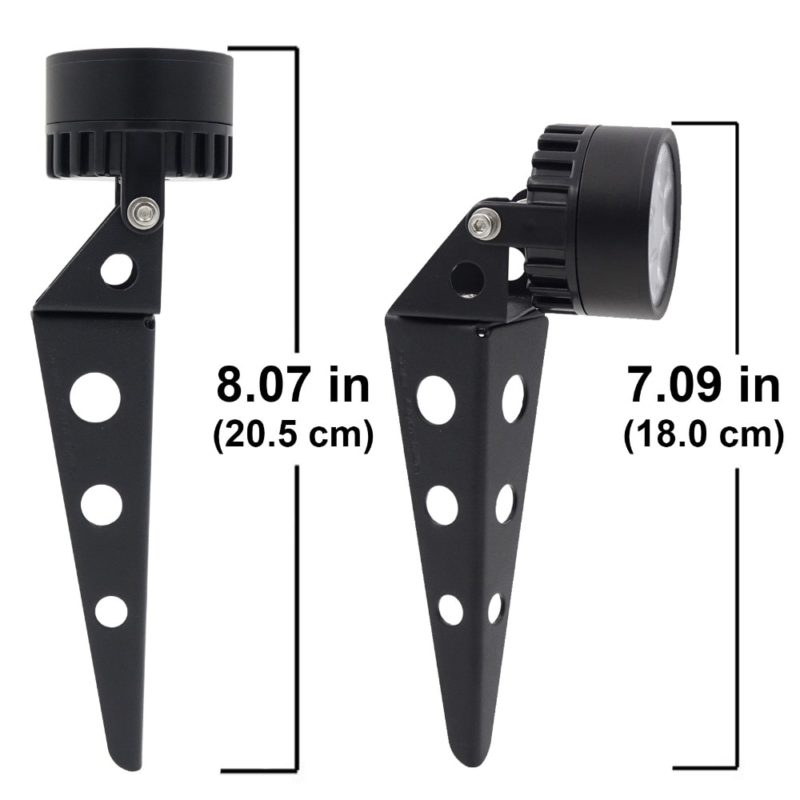 Kit de 2 projecteurs LED, énergie solaire, étanche, 6W – Image 3