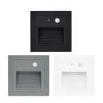 Applique murale LED encastrée avec capteur PIR, étanche IP65, éclairage d'intérieur ou d'extérieur, 5W
