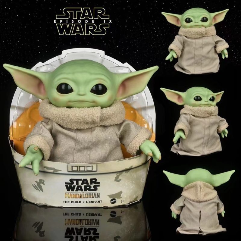 Figurine Yoda Grogu en PVC, Mandalorian, 28 cm – Image 1