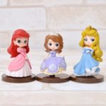 Lot de 3 figurines de princesse et prince en PVC, Aurora, blanche-neige, Mulan, Jasmine, 8 cm – Image 3