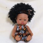 Poupée de bain en silicone et vinyle, Bébé africain, 35 cm – Image 5