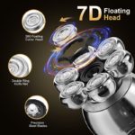 Rasoir électrique rechargeable 5 en 1, à tête flottante, station de charge USB, LCD – Image 5