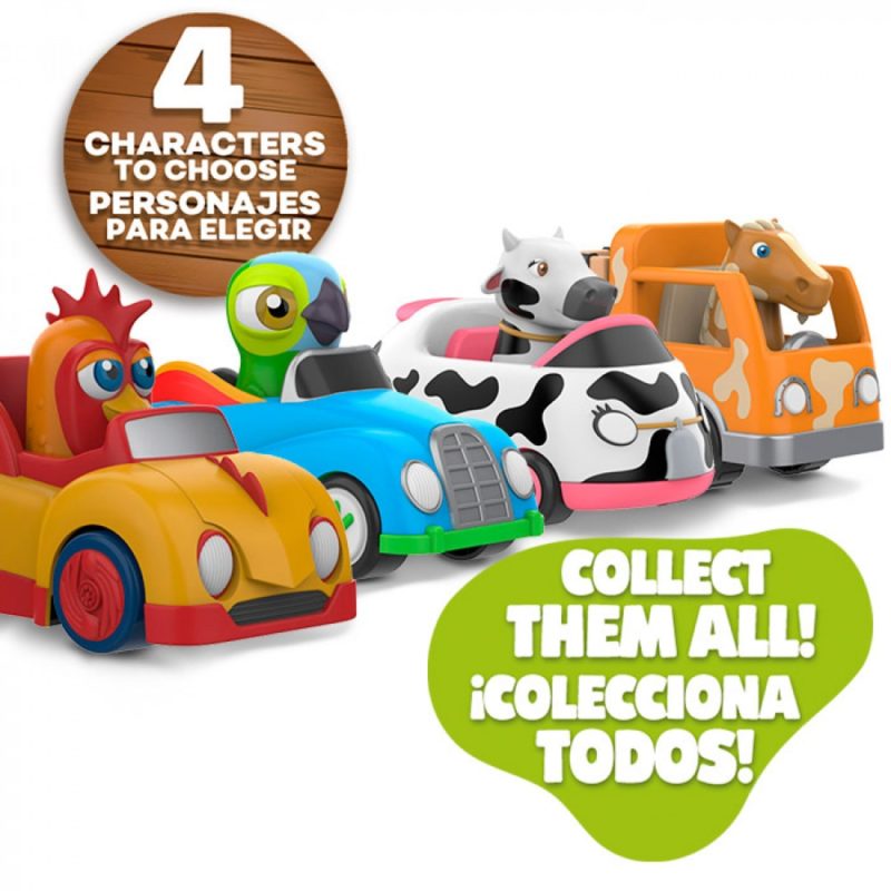 Lot de figurines, dessin animé, La Granja de Zenón, voitures à inertie – Image 1