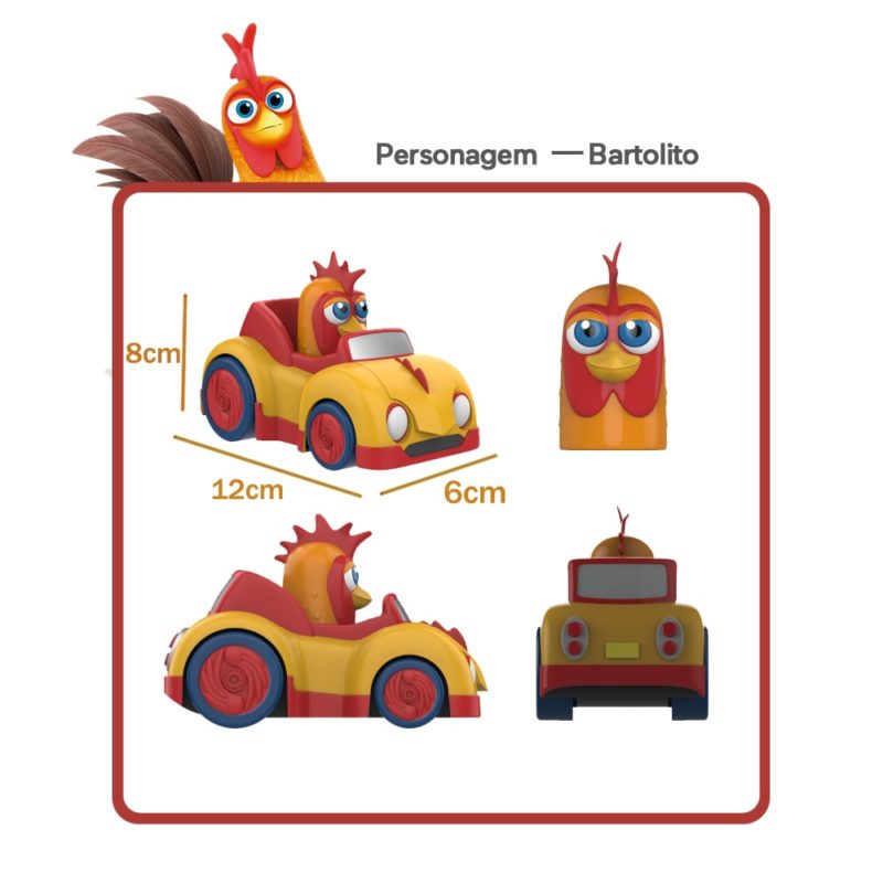 Lot de figurines, dessin animé, La Granja de Zenón, voitures à inertie – Image 8