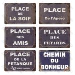 Plaque en métal rétro, nom de rue, signalétique, 20×30 cm – Image 5