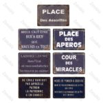 Plaque en métal rétro, nom de rue, signalétique, 20×30 cm – Image 2