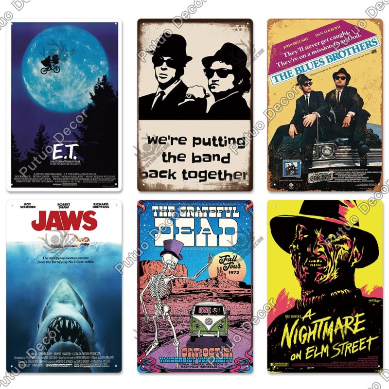 Plaque en métal rétro, affiche de film, 20×30 cm – Image 2