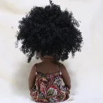 Poupée de bain en silicone et vinyle, Bébé africain, 35 cm – Image 6