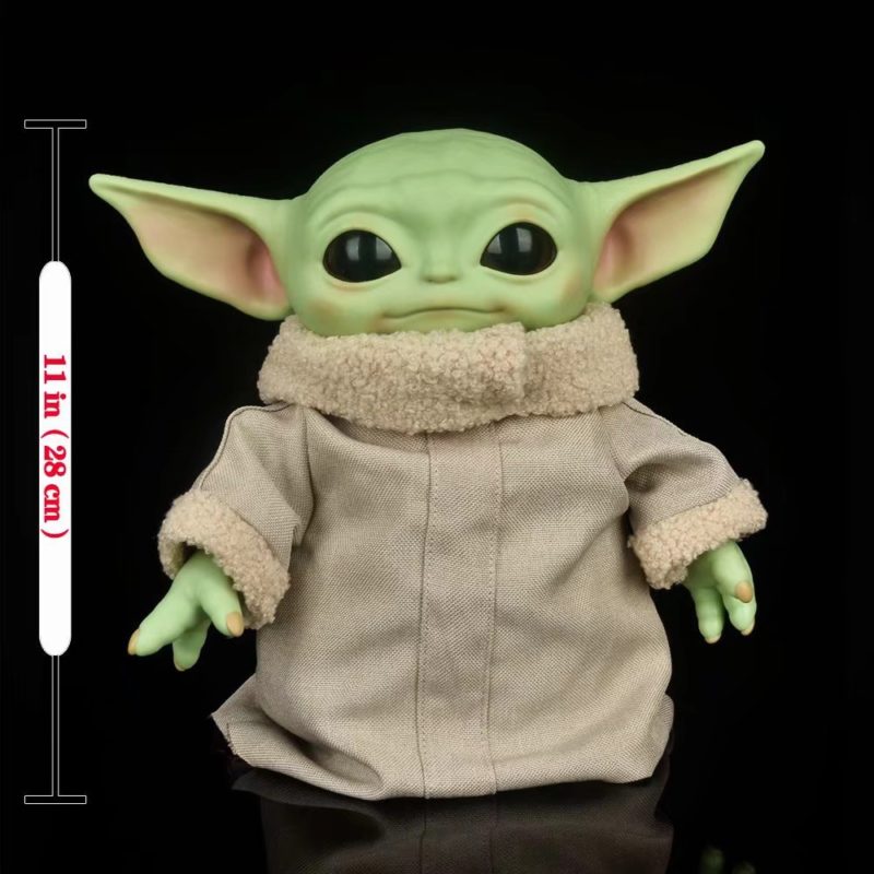Figurine Yoda Grogu en PVC, Mandalorian, 28 cm – Image 7