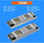 Transformateur d'éclairage ultra mince, driver LED, DC 12V, 24V, 60 à 400W, CE, ROHS – Image 6