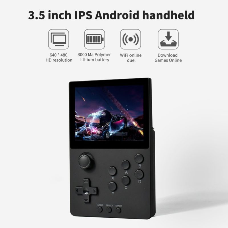 117579-6khkk8.jpg Console de jeux vidéo portable, POWKIDDY A20, 64 GB, écran 3.5", 640x480, émulateurs Linux – Image 2