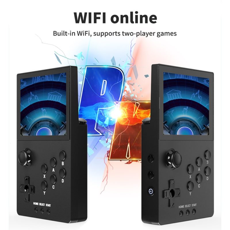 117579-lnxf3j.jpg Console de jeux vidéo portable, POWKIDDY A20, 64 GB, écran 3.5", 640x480, émulateurs Linux – Image 3