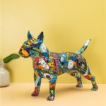 Figurine en résine de Bullterrier, Graffiti, artisanat créatif, décoration – Image 8