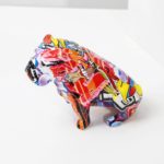 Figurine en résine de Bouledogue Anglais, artisanat créatif, décoration – Image 4