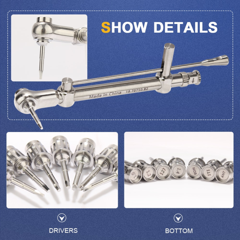 Kit d'instrument de restauration d'implants dentaires, tournevis à couple pour implant – Image 4