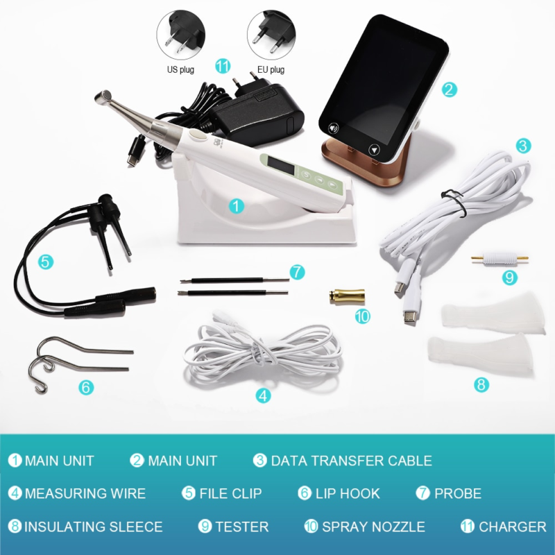 Moteur endodontique intelligent en acier inoxydable 1:1, pour canal radiculaire, localisateur Apex, AI-EA-SP – Image 6