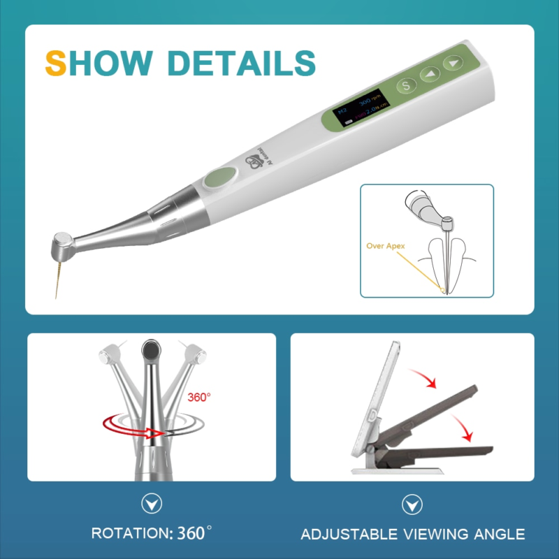 Moteur endodontique intelligent en acier inoxydable 1:1, pour canal radiculaire, localisateur Apex, AI-EA-SP – Image 3