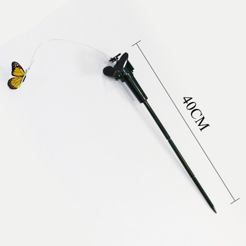 Lot de 3 faux papillons volants à énergie solaire, piquet de jardin, décoration – Image 6