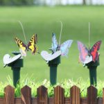 Lot de 3 faux papillons volants à énergie solaire, piquet de jardin, décoration – Image 2