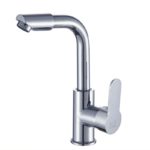 Mitigeur pour évier en acier inoxydable, eau froide et chaude