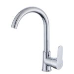 Mitigeur pour évier en acier inoxydable, eau froide et chaude – Image 3