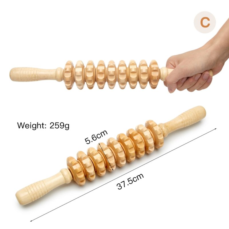 118680-ph1lph.jpg Ensemble d'outils de massage maderothérapie en bois, Gua Sha, pour le corps et des pieds – Image 3