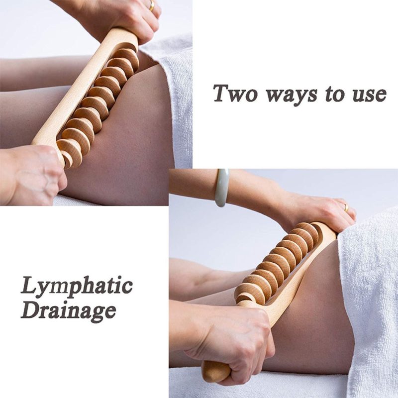 Outils de massage maderothérapie en bois, à drainage lymphatique, relaxation musculaire – Image 5
