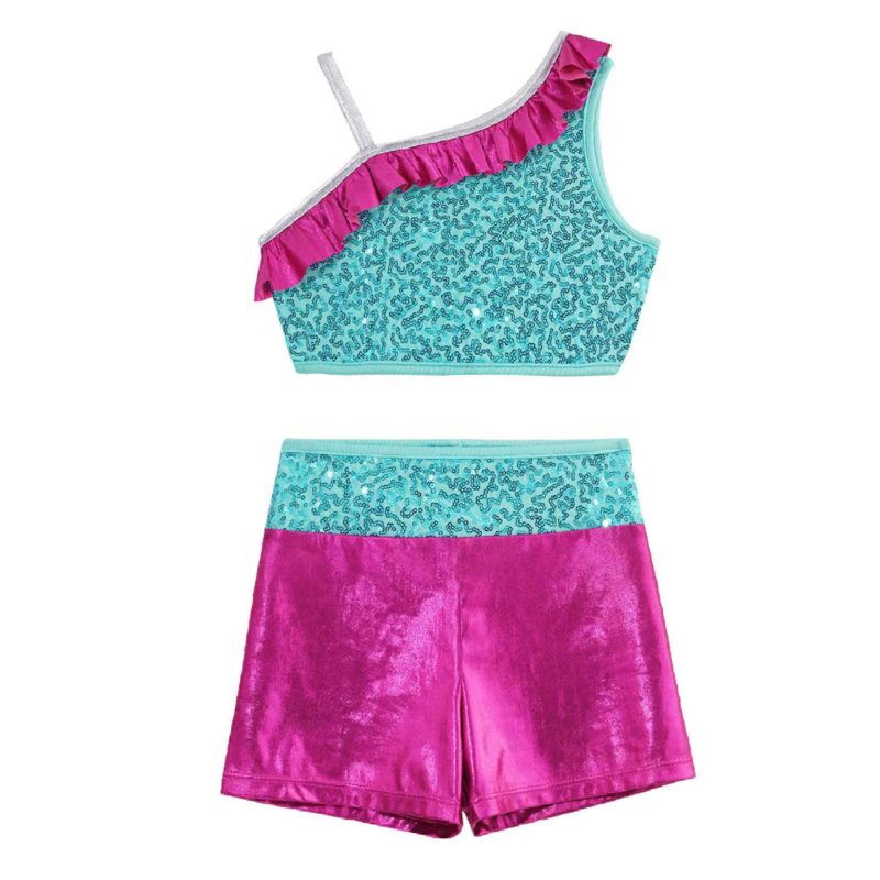 119079-oganau.jpg Costume de danse à paillettes pour fille, danse de Ballet, spectacle sur scène – Image 2