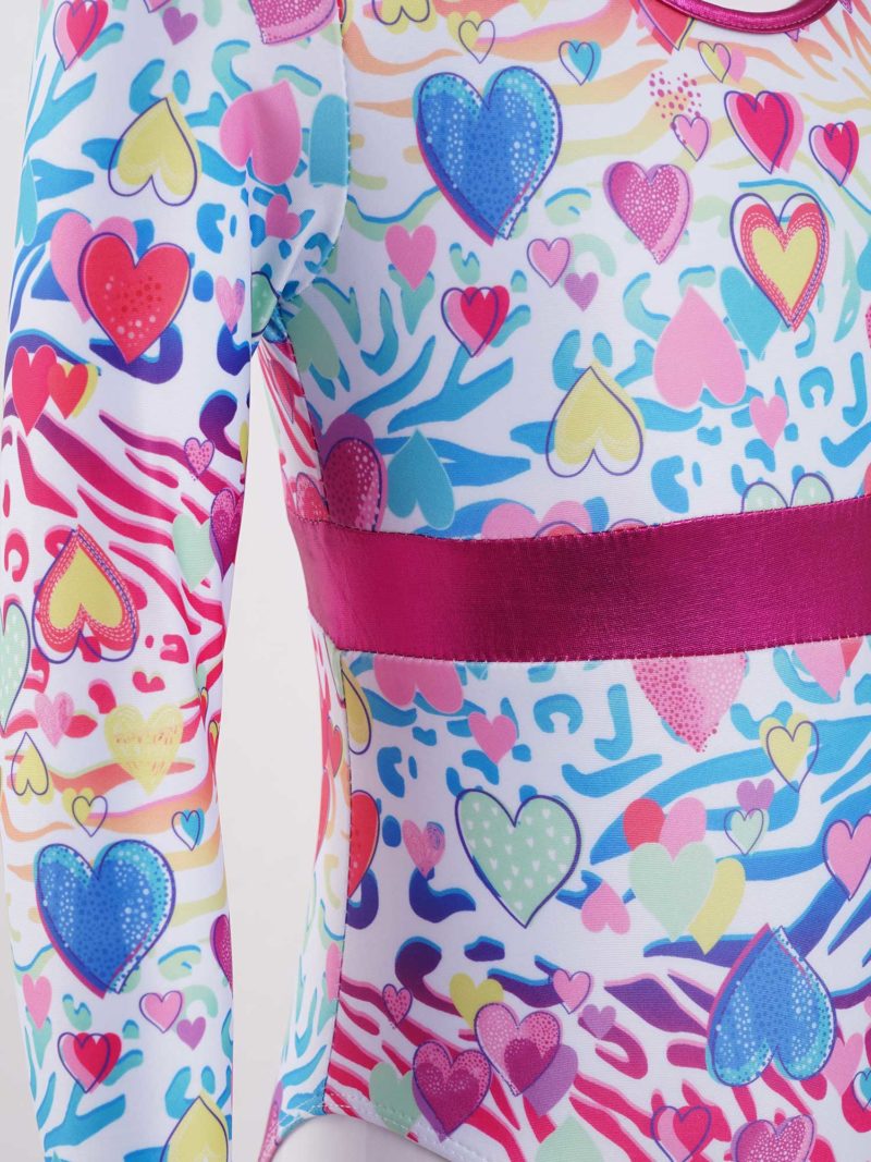 Body de danse de ballet pour fille, justaucorps à manches longues – Image 6