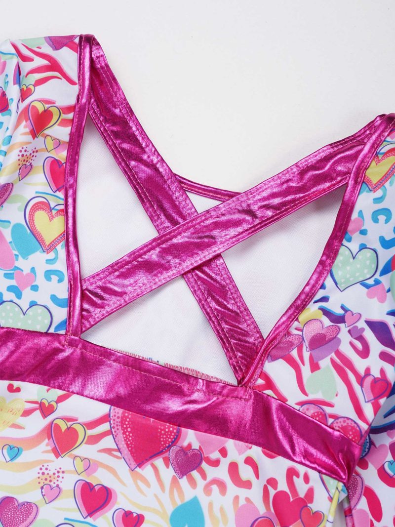 Body de danse de ballet pour fille, justaucorps à manches longues – Image 5